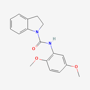 molecular formula C17H18N2O3 B5453234 N-(2,5-dimethoxyphenyl)-1-indolinecarboxamide 