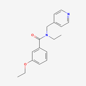 molecular formula C17H20N2O2 B5453237 3-ethoxy-N-ethyl-N-(pyridin-4-ylmethyl)benzamide 