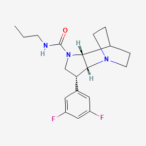 (2R,3R,6R)-3-(3,5-difluorophenyl)-N-propyl-1,5-diazatricyclo[5.2.2.02,6]undecane-5-carboxamide