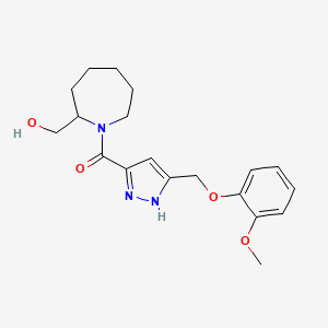 [1-({5-[(2-methoxyphenoxy)methyl]-1H-pyrazol-3-yl}carbonyl)azepan-2-yl]methanol