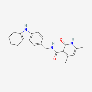 4,6-dimethyl-2-oxo-N-(2,3,4,9-tetrahydro-1H-carbazol-6-ylmethyl)-1,2-dihydropyridine-3-carboxamide