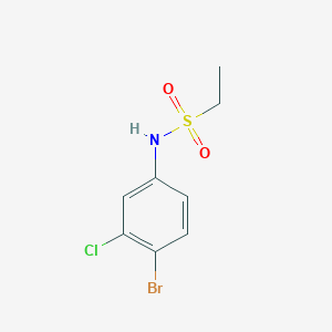 molecular formula C8H9BrClNO2S B5453305 N-(4-bromo-3-chlorophenyl)ethanesulfonamide 