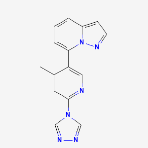 7-[4-methyl-6-(4H-1,2,4-triazol-4-yl)pyridin-3-yl]pyrazolo[1,5-a]pyridine