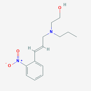 2-[[(E)-3-(2-nitrophenyl)prop-2-enyl]-propylamino]ethanol