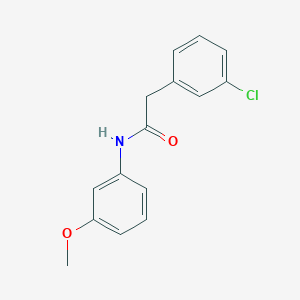 molecular formula C15H14ClNO2 B5453357 2-(3-chlorophenyl)-N-(3-methoxyphenyl)acetamide 