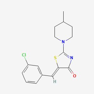 5-(3-chlorobenzylidene)-2-(4-methyl-1-piperidinyl)-1,3-thiazol-4(5H)-one