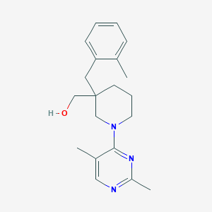 molecular formula C20H27N3O B5453394 [1-(2,5-dimethylpyrimidin-4-yl)-3-(2-methylbenzyl)piperidin-3-yl]methanol 