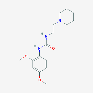 molecular formula C16H25N3O3 B5453400 N-(2,4-DIMETHOXYPHENYL)-N'-(2-PIPERIDINOETHYL)UREA 