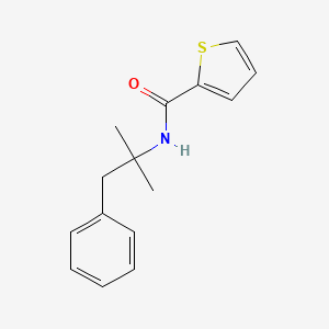 molecular formula C15H17NOS B5453411 N-(1,1-dimethyl-2-phenylethyl)-2-thiophenecarboxamide 