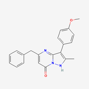 5-benzyl-3-(4-methoxyphenyl)-2-methylpyrazolo[1,5-a]pyrimidin-7(4H)-one