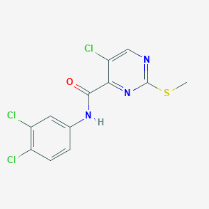 5-chloro-N-(3,4-dichlorophenyl)-2-(methylthio)pyrimidine-4-carboxamide