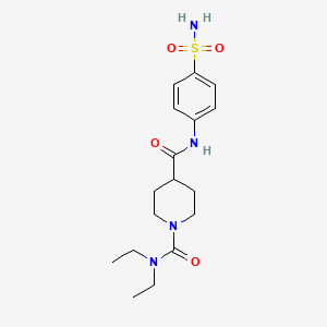 N-[4-(AMINOSULFONYL)PHENYL]-N,N-DIETHYLTETRAHYDRO-1,4(2H)-PYRIDINEDICARBOXAMIDE