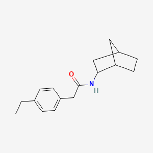 molecular formula C17H23NO B5453455 N-bicyclo[2.2.1]hept-2-yl-2-(4-ethylphenyl)acetamide 