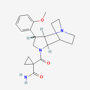 1-[(2R,3S,6R)-3-(2-methoxyphenyl)-1,5-diazatricyclo[5.2.2.02,6]undecane-5-carbonyl]cyclopropane-1-carboxamide