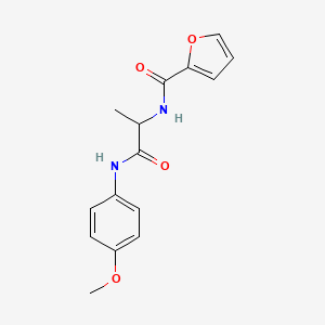 N-[1-(4-methoxyanilino)-1-oxopropan-2-yl]furan-2-carboxamide