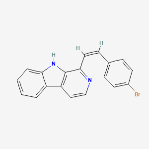 1-[(Z)-2-(4-bromophenyl)ethenyl]-9H-pyrido[3,4-b]indole