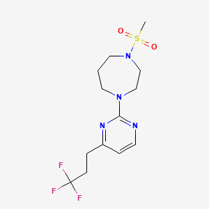 1-(methylsulfonyl)-4-[4-(3,3,3-trifluoropropyl)pyrimidin-2-yl]-1,4-diazepane