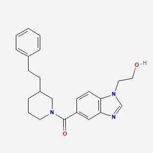 2-(5-{[3-(2-phenylethyl)-1-piperidinyl]carbonyl}-1H-benzimidazol-1-yl)ethanol