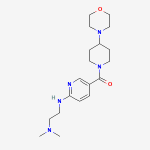 N,N-dimethyl-N'-{5-[(4-morpholin-4-ylpiperidin-1-yl)carbonyl]pyridin-2-yl}ethane-1,2-diamine