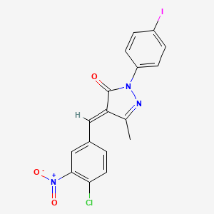 4-(4-chloro-3-nitrobenzylidene)-2-(4-iodophenyl)-5-methyl-2,4-dihydro-3H-pyrazol-3-one