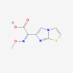 molecular formula C8H7N3O3S B5453687 imidazo[2,1-b][1,3]thiazol-6-yl(methoxyimino)acetic acid 