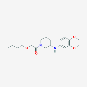 molecular formula C19H28N2O4 B5453694 1-(butoxyacetyl)-N-(2,3-dihydro-1,4-benzodioxin-6-yl)-3-piperidinamine 