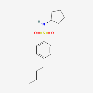 4-butyl-N-cyclopentylbenzenesulfonamide