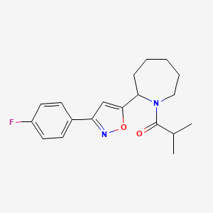 2-[3-(4-fluorophenyl)-5-isoxazolyl]-1-isobutyrylazepane