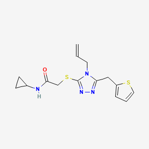 2-{[4-ALLYL-5-(2-THIENYLMETHYL)-4H-1,2,4-TRIAZOL-3-YL]SULFANYL}-N-CYCLOPROPYLACETAMIDE