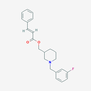 [1-(3-fluorobenzyl)-3-piperidinyl]methyl 3-phenylacrylate