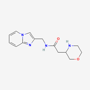 N-(imidazo[1,2-a]pyridin-2-ylmethyl)-2-(3-morpholinyl)acetamide dihydrochloride