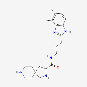 N-[3-(4,5-dimethyl-1H-benzimidazol-2-yl)propyl]-2,8-diazaspiro[4.5]decane-3-carboxamide dihydrochloride