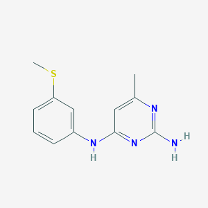 6-methyl-N~4~-[3-(methylthio)phenyl]-2,4-pyrimidinediamine