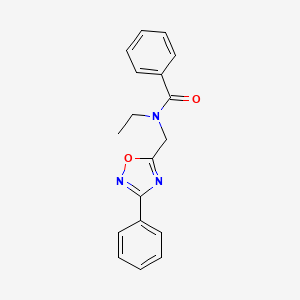 N-ethyl-N-[(3-phenyl-1,2,4-oxadiazol-5-yl)methyl]benzamide