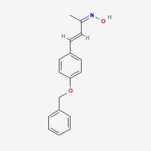 molecular formula C17H17NO2 B5454015 (NZ)-N-[(E)-4-(4-phenylmethoxyphenyl)but-3-en-2-ylidene]hydroxylamine 