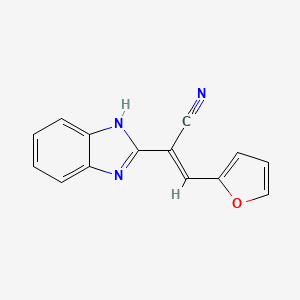 alpha-(2-Furanylmethylene)-1H-benzimidazole-2-acetonitrile