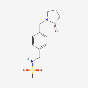 N-{4-[(2-oxo-1-pyrrolidinyl)methyl]benzyl}methanesulfonamide