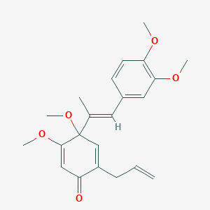 molecular formula C22H26O5 B054541 Wallichinine CAS No. 125292-97-9