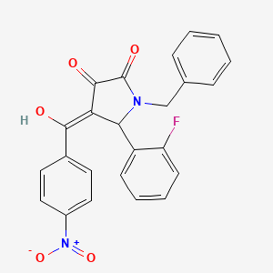 1-benzyl-5-(2-fluorophenyl)-3-hydroxy-4-(4-nitrobenzoyl)-1,5-dihydro-2H-pyrrol-2-one