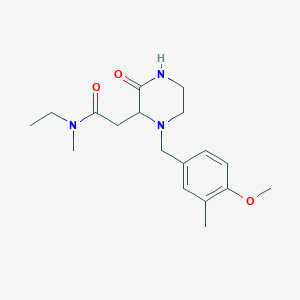 N-ethyl-2-[1-(4-methoxy-3-methylbenzyl)-3-oxo-2-piperazinyl]-N-methylacetamide