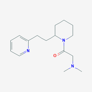 N,N-dimethyl-2-oxo-2-[2-(2-pyridin-2-ylethyl)piperidin-1-yl]ethanamine