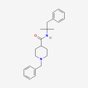 molecular formula C23H30N2O B5454197 1-benzyl-N-(1,1-dimethyl-2-phenylethyl)-4-piperidinecarboxamide 