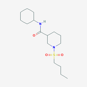 1-(butylsulfonyl)-N-cyclohexyl-3-piperidinecarboxamide