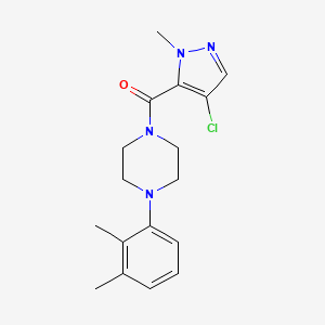 (4-CHLORO-1-METHYL-1H-PYRAZOL-5-YL)[4-(2,3-DIMETHYLPHENYL)PIPERAZINO]METHANONE