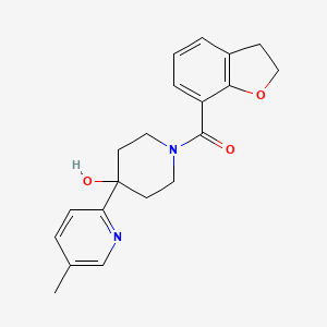 1-(2,3-dihydro-1-benzofuran-7-ylcarbonyl)-4-(5-methylpyridin-2-yl)piperidin-4-ol