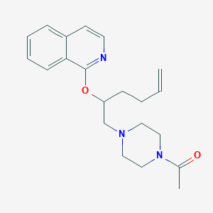 1-({(2S,5R)-5-[(4-acetylpiperazin-1-yl)methyl]tetrahydrofuran-2-yl}methyl)isoquinoline