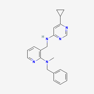 N-({2-[benzyl(methyl)amino]pyridin-3-yl}methyl)-6-cyclopropylpyrimidin-4-amine