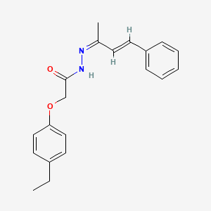 2-(4-ethylphenoxy)-N-[(Z)-[(E)-4-phenylbut-3-en-2-ylidene]amino]acetamide