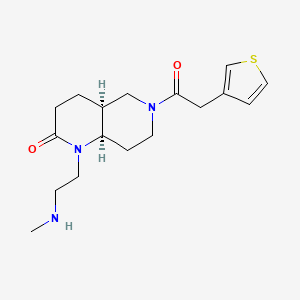 rel-(4aS,8aR)-1-[2-(methylamino)ethyl]-6-(3-thienylacetyl)octahydro-1,6-naphthyridin-2(1H)-one hydrochloride