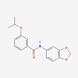 N-1,3-benzodioxol-5-yl-3-isopropoxybenzamide